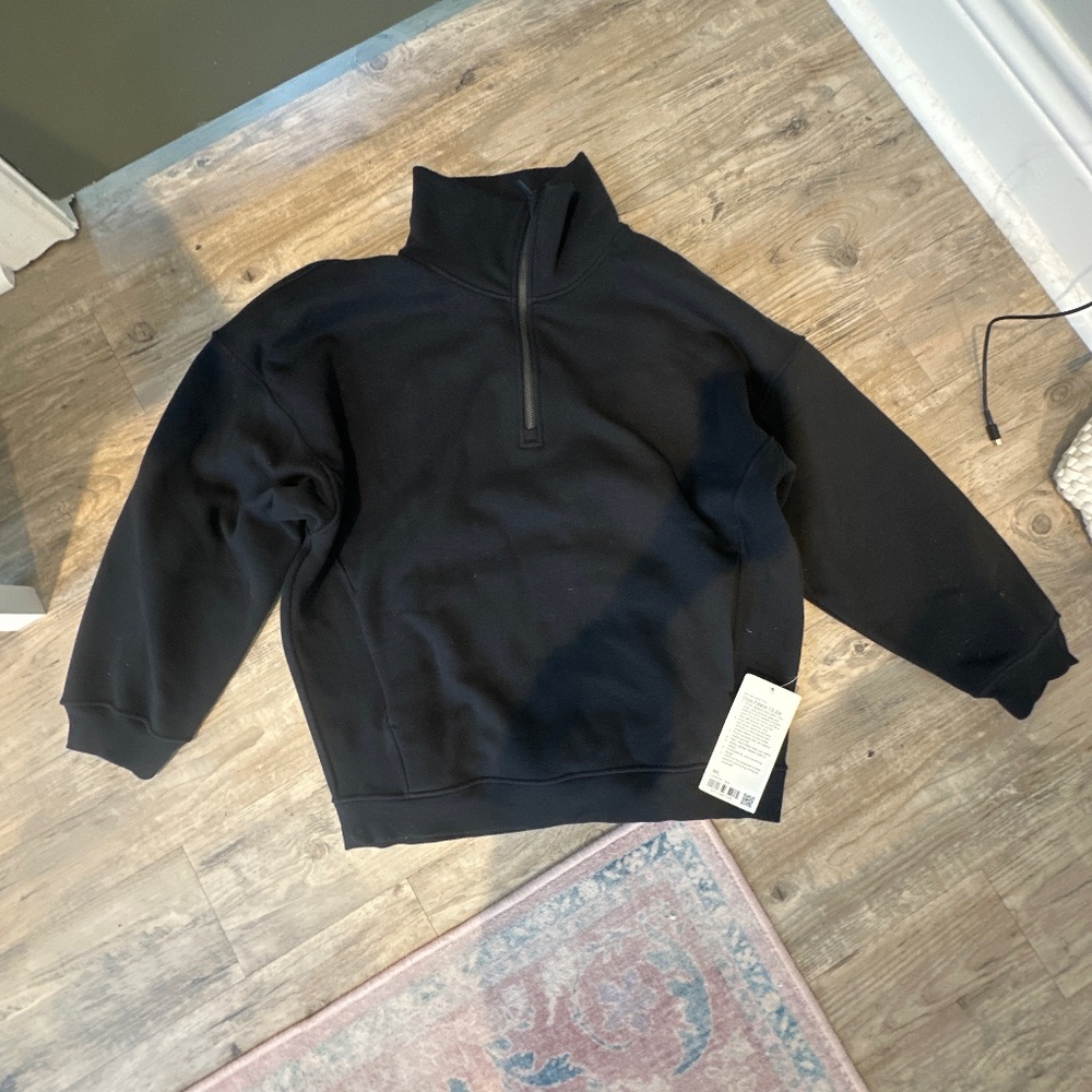 Lululemon black Thick fleece 1/2 zip